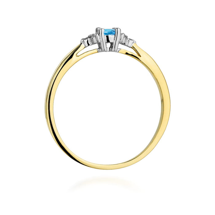 Inel Aur 14K W428 Topaz 0.15ct