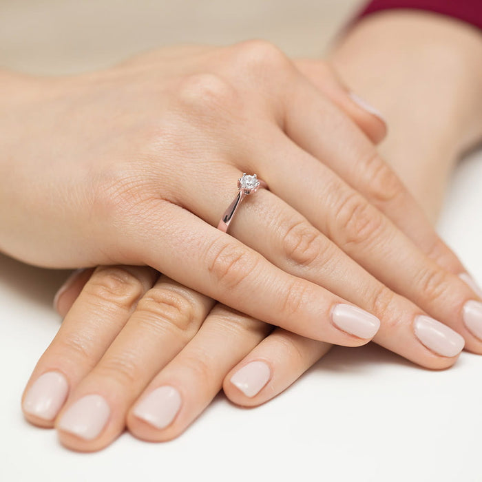 Inel Aur 14K cu Diamant Natural 0.20 ct