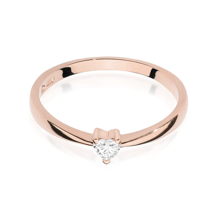 Inel Aur 14K cu Diamant Natural 0.10 ct