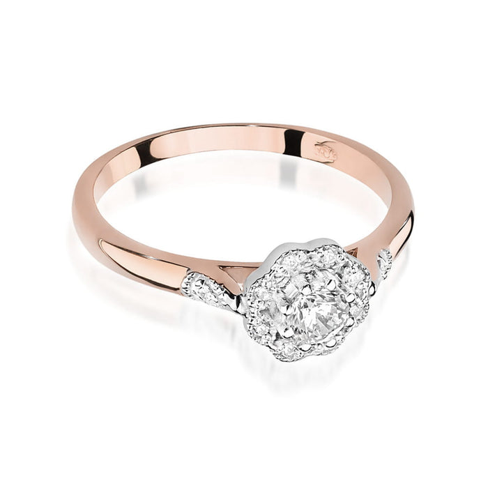 Inel Aur 14K cu Diamant Natural 0.28 ct