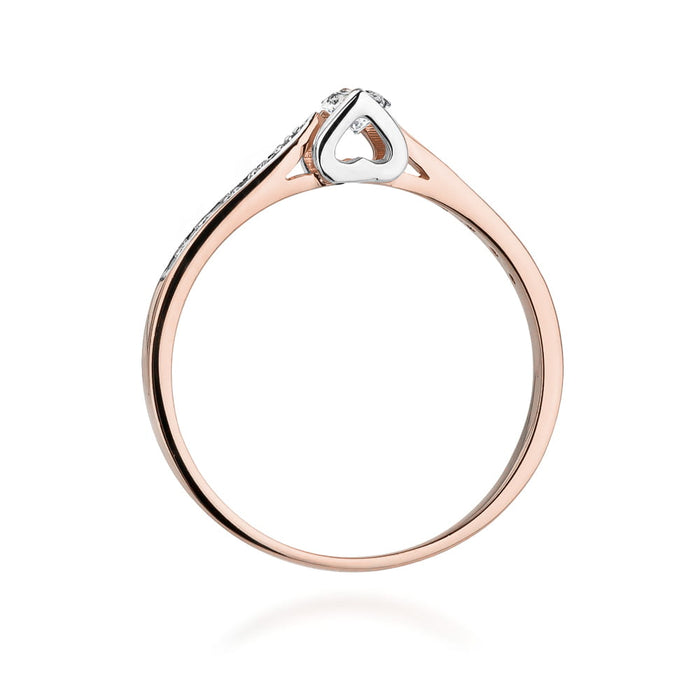 Inel Aur 14K cu Diamant Natural 0.15 ct