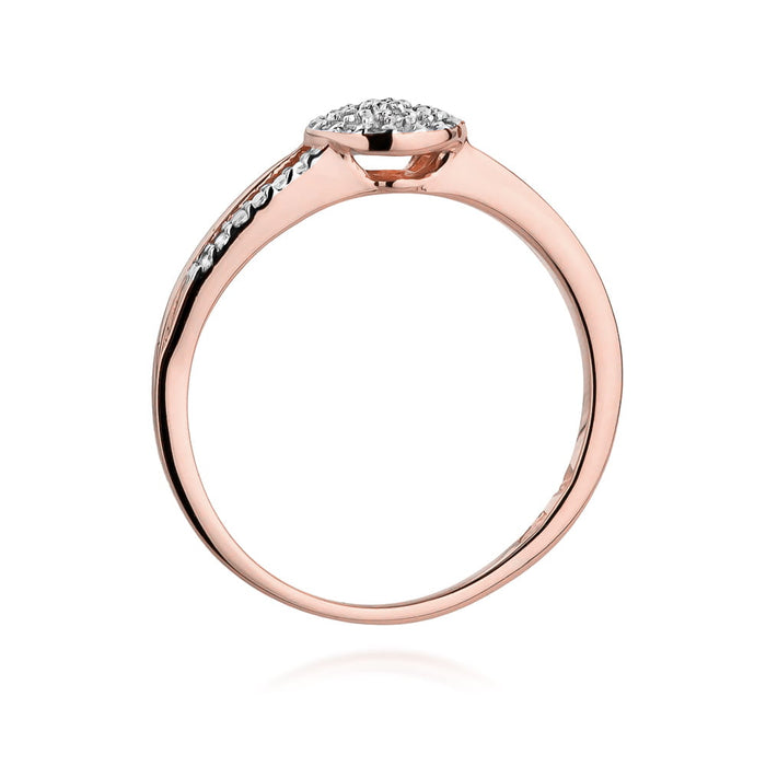 Inel Aur 14K cu Diamante Naturale 0.18 ct