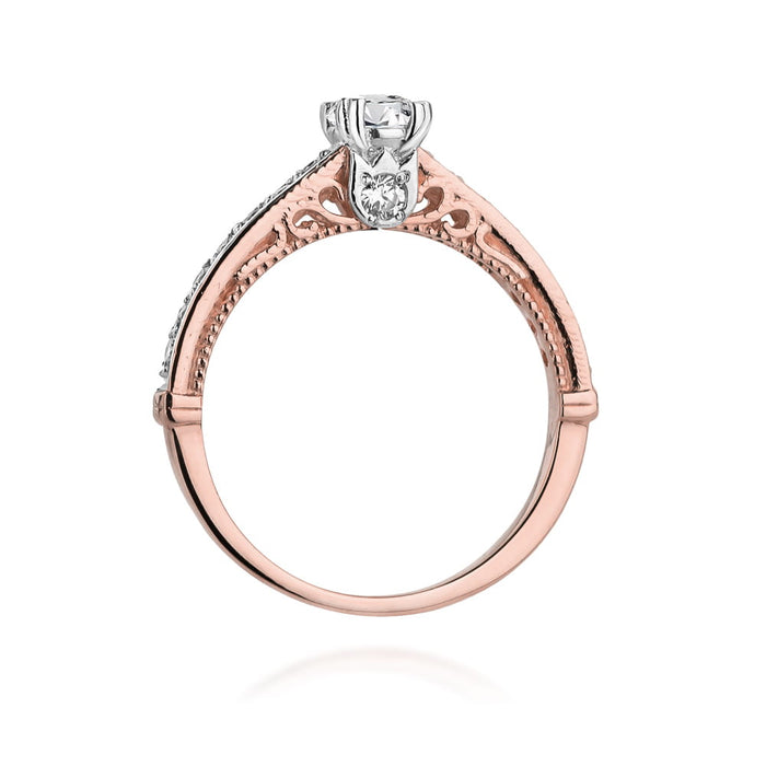 Inel Aur 14k cu Diamante Naturale 0.56 ct