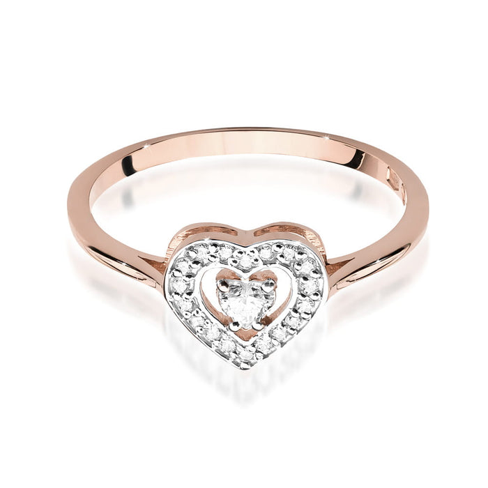 Inel Aur 14K cu Diamant Natural 0.19 ct