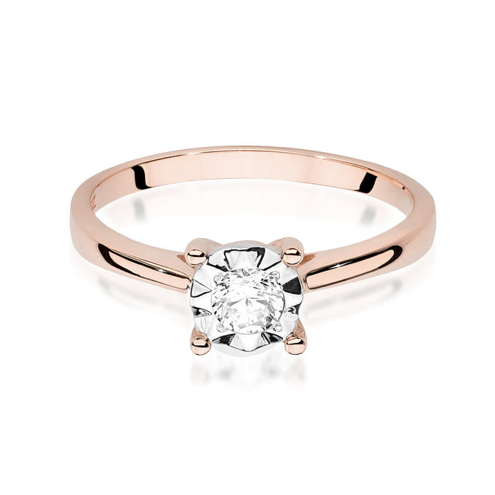 Inel Aur 14k cu Diamant Natural 0.20 ct