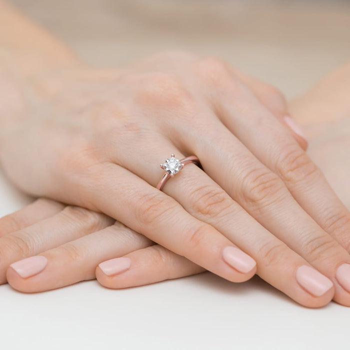 Inel Aur 14K cu Diamant Natural 0.20 ct