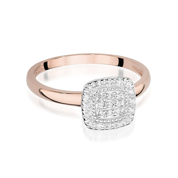 Inel Aur 14K cu Diamant Natural 0.13 ct