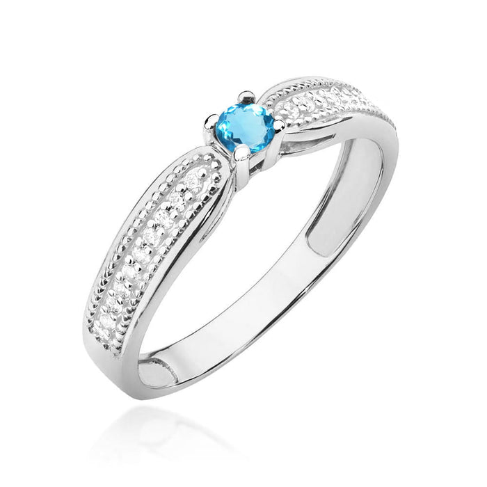 Inel Aur 14K W449 Topaz 0.15ct