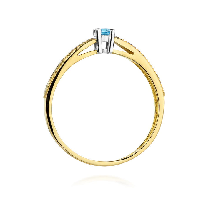 Inel Aur 14K W449 Topaz 0.15ct