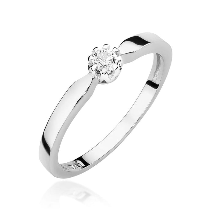 Inel Aur 14K W450 Diamant 0.08ct