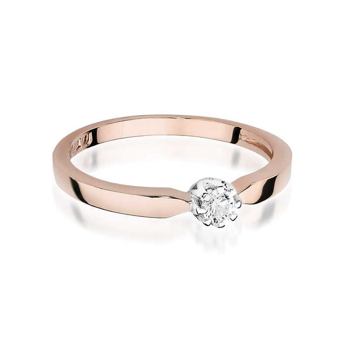 Inel Aur 14K W450 Diamant 0.08ct