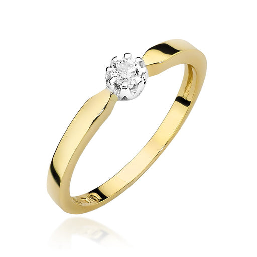 Inel Aur 14K W450 Diamant 0.08ct