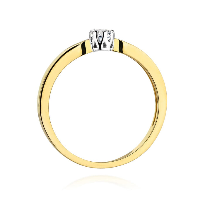 Inel Aur 14K W450 Diamant 0.08ct