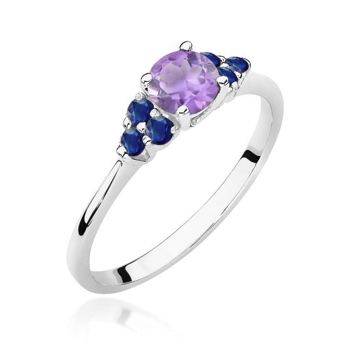 Inel Aur 14K W451 Ametist 0.50ct