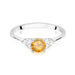 Inel Aur 14K cu Citrin 0.50 ct si Diamante Naturale 0.18 ct