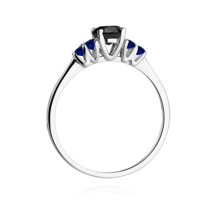 Inel Aur 14K W451 Diamant Negru 0.50ct
