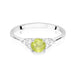 Inel Aur 14K cu Peridot 0.60 ct si Diamante Naturale 0.18 ct