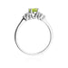 Inel Aur 14K cu Peridot 0.60 ct si Diamante Naturale 0.18 ct