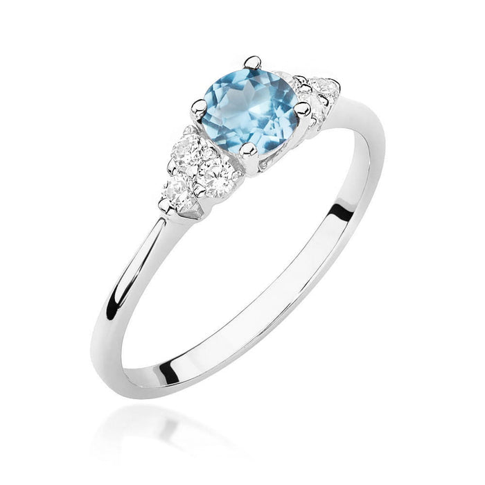 Inel Aur 14K W451 Topaz 0.50ct