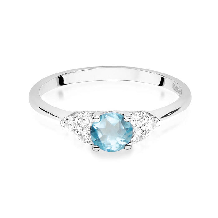 Inel Aur 14K W451 Topaz 0.50ct