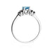 Inel Aur 14K W451 Topaz London Blue 0.50ct