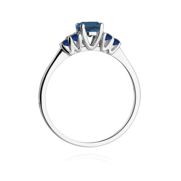Inel Aur 14K W451 Topaz London Blue 0.50ct