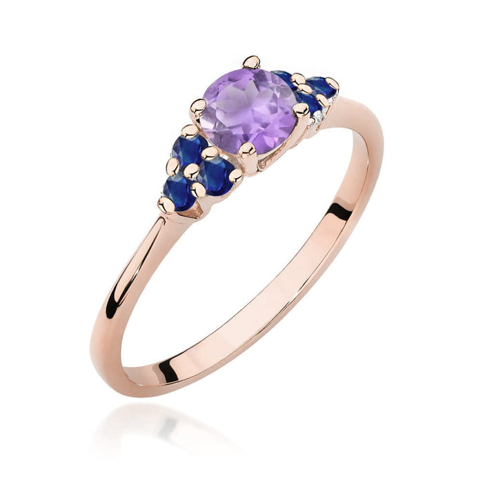 Inel Aur 14K W451 Ametist 0.50ct