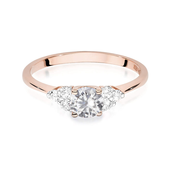 Inel Aur 14K W451 Safir Alb 0.60ct