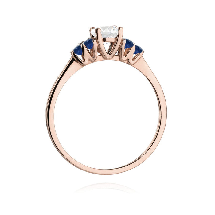 Inel Aur 14K W451 Safir Alb 0.60ct