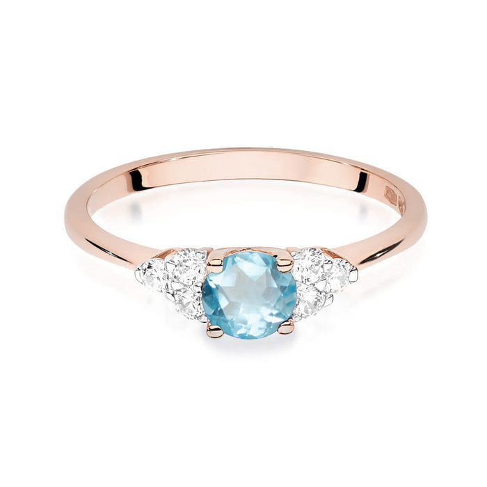 Inel Aur 14K W451 Topaz 0.50ct