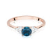 Inel Aur 14K W451 Topaz London Blue 0.50ct