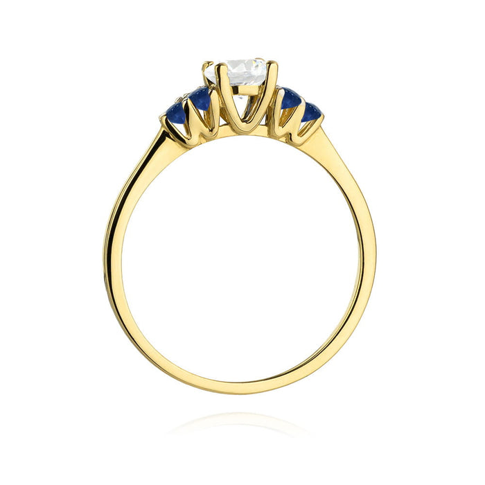 Inel Aur 14K W451 Safir Alb 0.60ct