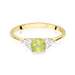 Inel Aur 14K cu Peridot 0.60 ct si Diamante Naturale 0.18 ct