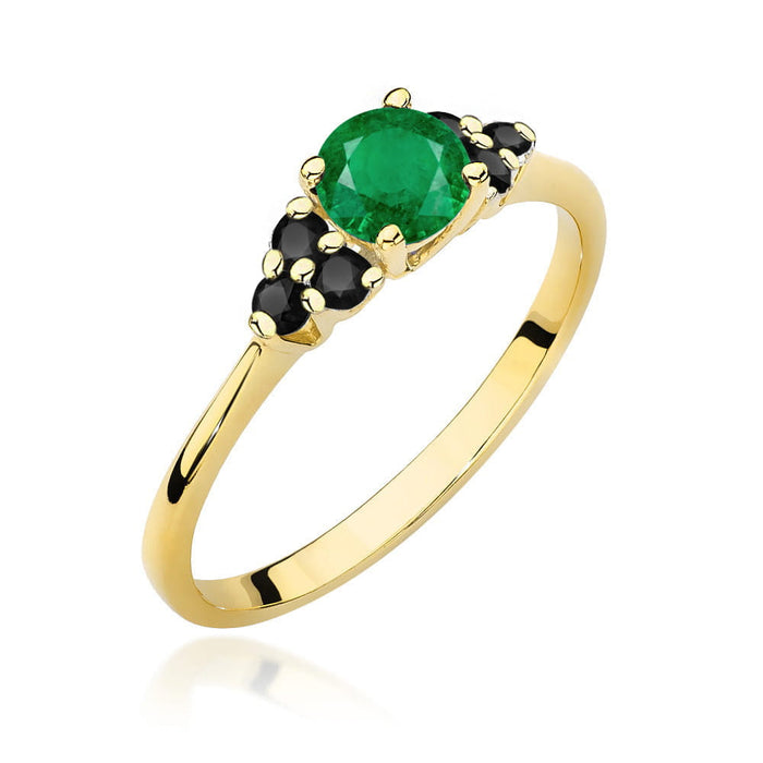 Inel Aur 14K W451 Smarald 0.50ct