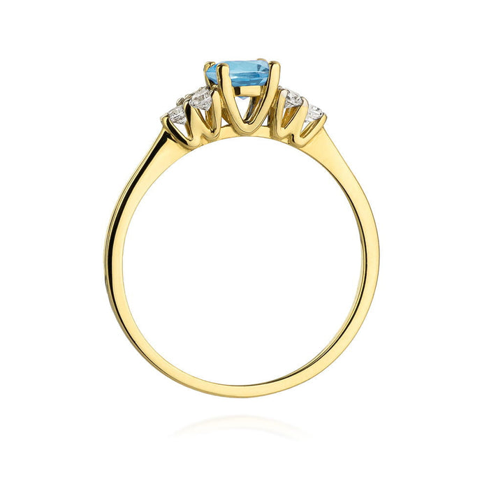 Inel Aur 14K W451 Topaz 0.50ct
