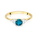 Inel Aur 14K W451 Topaz London Blue 0.50ct