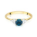 Inel Aur 14K W451 Topaz London Blue 0.50ct