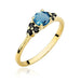 Inel Aur 14K W451 Topaz London Blue 0.50ct