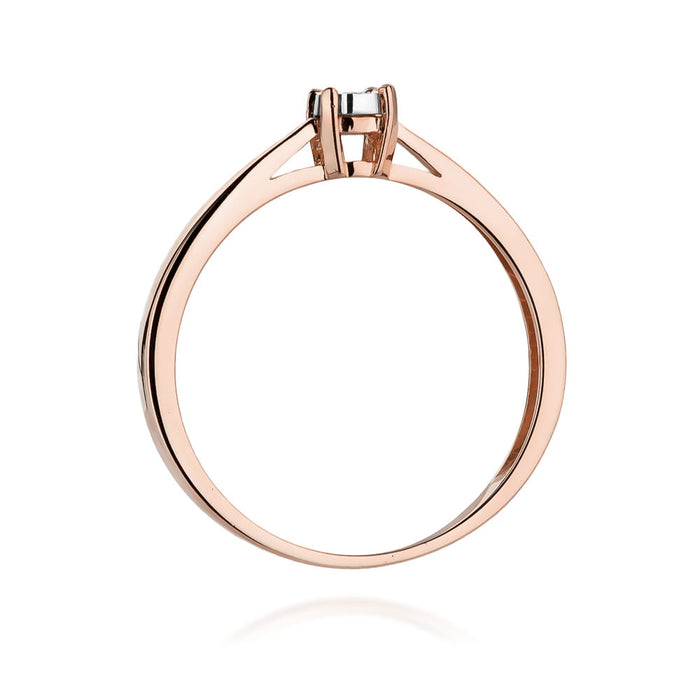 Inel Aur 14K cu Diamant Natural 0.02 ct