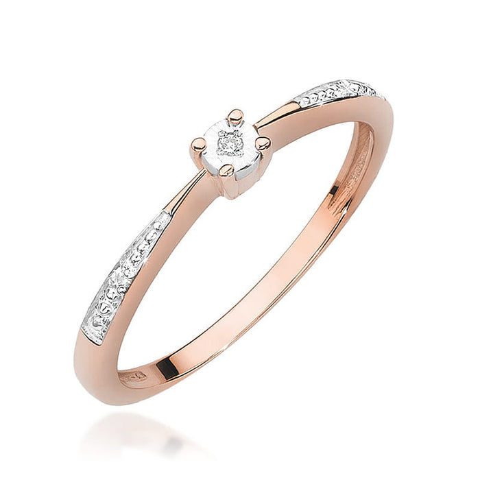 Inel Aur 14K cu Diamant Natural 0.02 ct