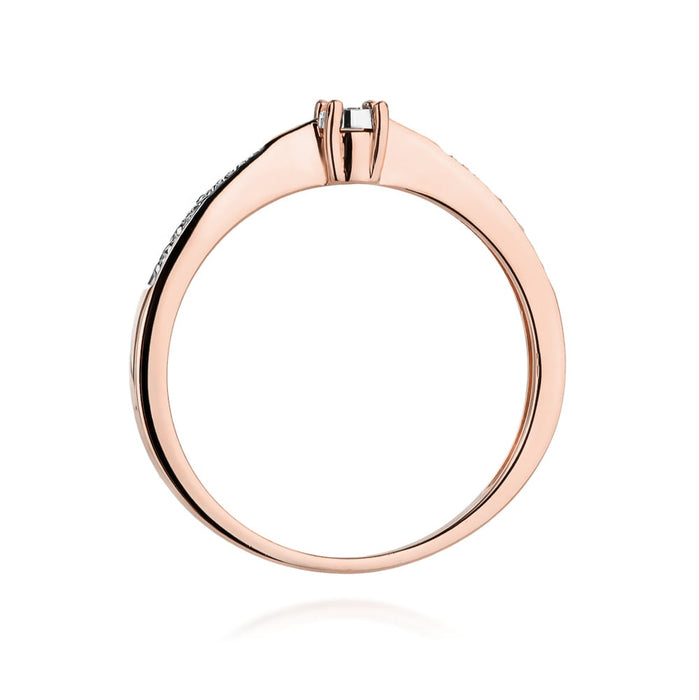 Inel Aur 14K cu Diamante Naturale 0.02 ct