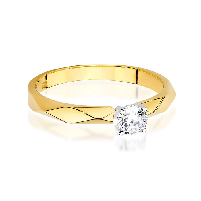 Inel Aur 14K W484 Diamant 0.25ct