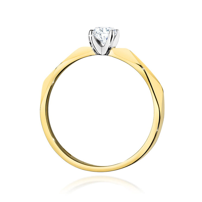 Inel Aur 14K W484 Diamant 0.25ct