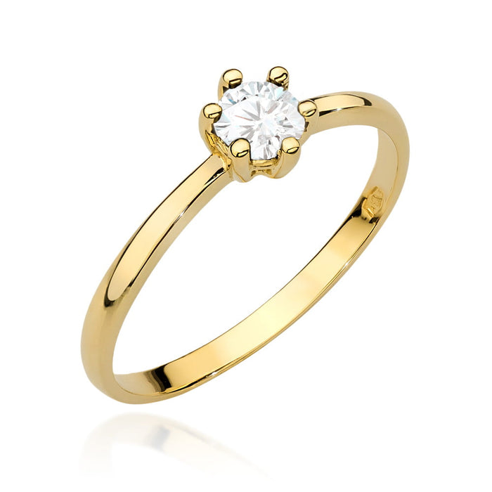 Inel Aur 14K W496 Diamant 0.30ct