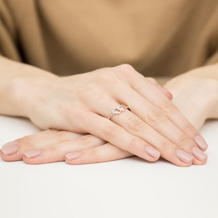 Inel Aur 14k cu Diamante Naturale 0.06 ct