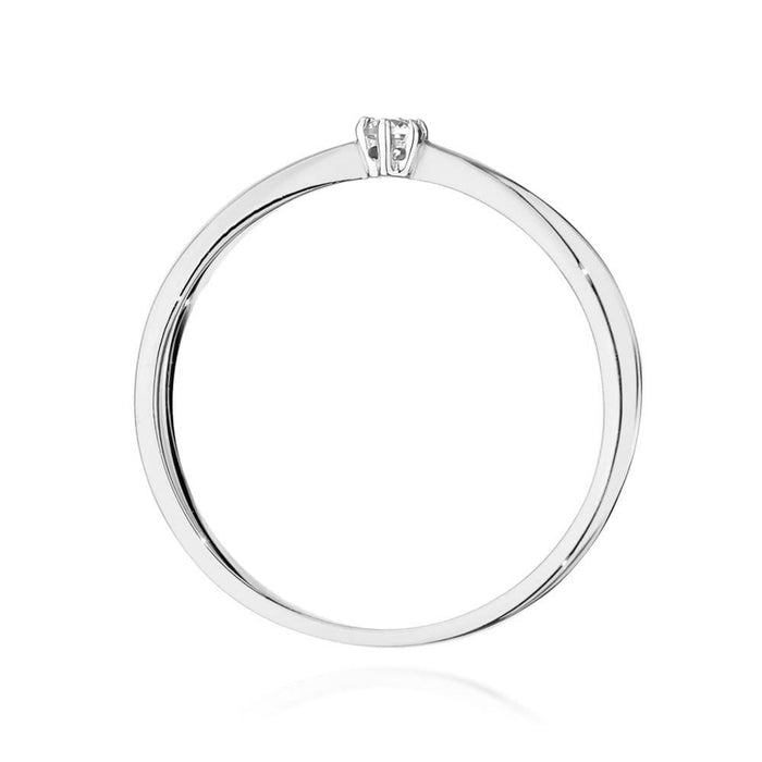 Inel Aur 14K cu Diamant Natural 0.04 ct