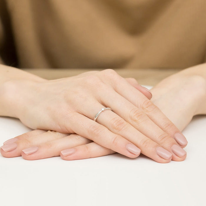 Inel Aur 14K cu Diamant Natural 0.04 ct