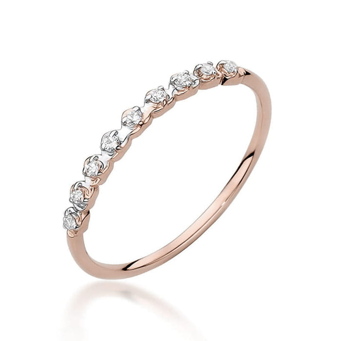 Inel Aur 14k cu Diamante Naturale 0.045 ct