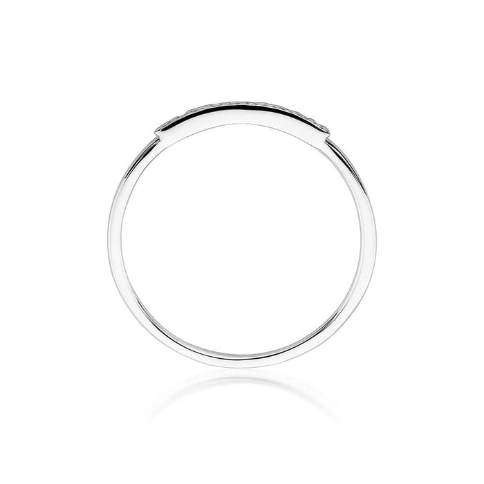 Inel Aur 14k cu Diamante Naturale Negre 0.05 ct