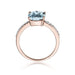 Inel Aur 14K cu Topaz 2.00 ct si Diamante Naturale 0.07 ct